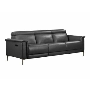 Relax kanapé Denton 1309, Szürke, 97x222x100cm, Lábak: Fém kép