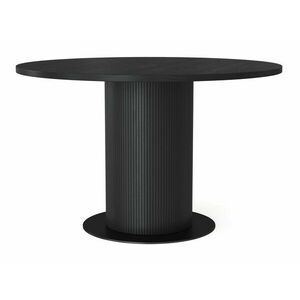 Asztal Springfield C103, Fekete, 76cm, Közepes sűrűségű farostlemez, Természetes fa furnér, Váz anyaga, Tölgy kép