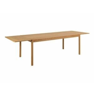 Asztal Oakland 1023, Tölgy, 75x100x200cm, Hosszabbíthatóság, Természetes fa furnér kép