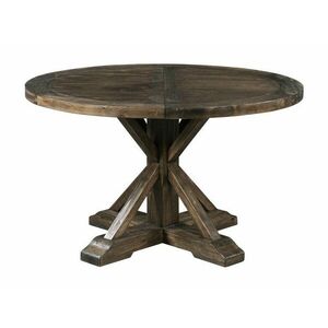 Asztal Riverton 771, Sötét fenyő, 76x120x160cm, Hosszabbíthatóság, Asztallap anyaga, Váz anyaga, Fenyő kép