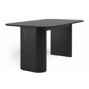 Asztal Springfield A131, Fekete, 75x90x160cm, Közepes sűrűségű farostlemez kép