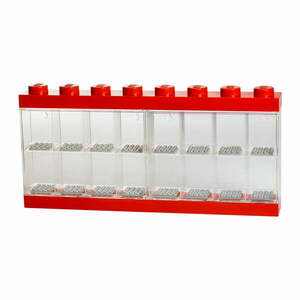 Piros minifigura gyűjtődoboz, 16 db minifigurához - LEGO® kép