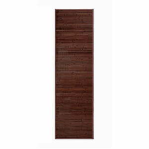 Sötétbarna bambusz szőnyeg 60x200 cm – Casa Selección kép