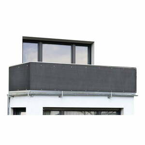 Fekete műanyag belátásgátló erkélyre 500x85 cm – Maximex kép