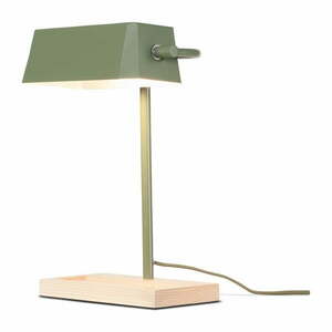 Zöld-natúr színű asztali lámpa fém búrával (magasság 40 cm) Cambridge – it's about RoMi kép