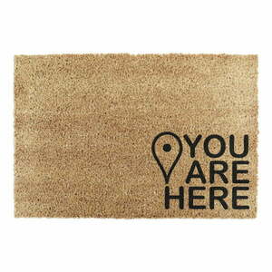 Kókuszrost lábtörlő 40x60 cm You Are Here – Artsy Doormats kép