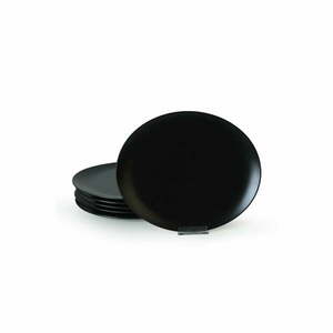Fekete kerámia tányér készlet 6 db-os ø 32 cm – Hermia kép