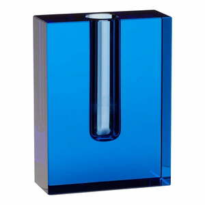 Sena kék üveg váza, magasság 12 cm - Hübsch kép