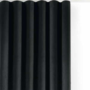 Fekete bársony dimout (részleges sötétítő) függöny 400x225 cm Velto – Filumi kép