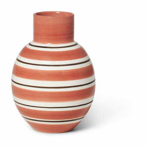 Nuovo rózsaszín-fehér kerámia váza, magasság 14, 5 cm - Kähler Design kép