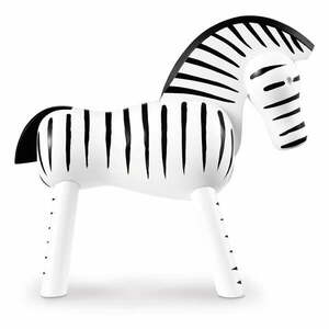 Bojesen Denmark Zebra dekorációs figura tömör bükkfából - Kay kép