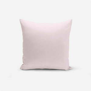 Rózsaszín pamutkeverék párnahuzat, 45 x 45 cm - Minimalist Cushion Covers kép