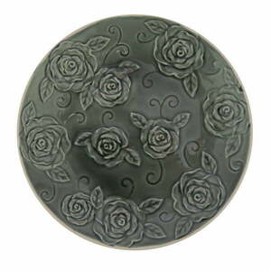 Roses sötétzöld dísztányér, ⌀ 25, 5 cm - Antic Line kép