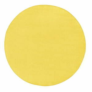 Sárga kerek szőnyeg ø 200 cm Fancy – Hanse Home kép
