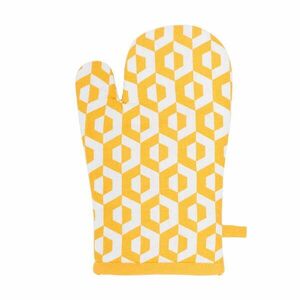 Hexagon sárga pamut edényfogó kesztyű - Tiseco Home Studio kép