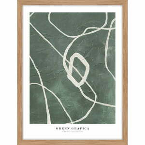 Keretezett poszter 32x42 cm Green Grafica – Malerifabrikken kép
