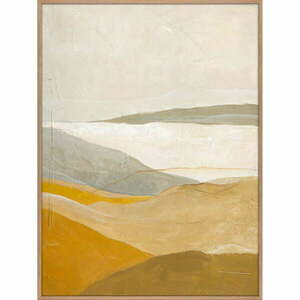 Kézzel festett kép 90x120 cm Yellow Field – Malerifabrikken kép