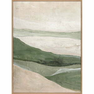 Kézzel festett kép 90x120 cm Green Field – Malerifabrikken kép