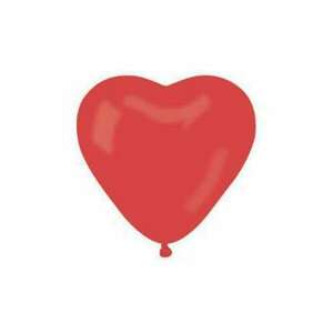 Léggömb, 25 cm, szív alakú, piros kép