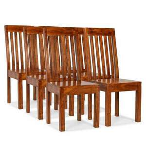 vidaXL 6 db modern stílusú tömör fa szék paliszander felülettel kép