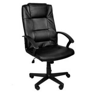 Irodai szék, eco bőr, max.100kg, fekete kép