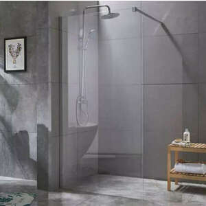 Diplon Walk-in 90 cm széles zuhanyfal króm kerettel, 8 mm edzett... kép