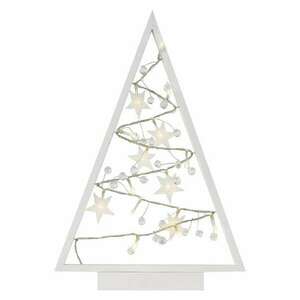 LED dekoráció – világító feldíszített karácsonyfa, 40 cm, 2x AA, ... kép