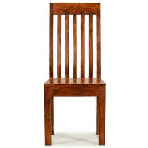2 db modern stílusú tömör fa szék paliszander felülettel kép
