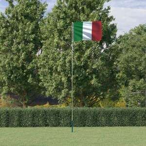 vidaXL olasz alumínium zászló és rúd 5, 55 m kép