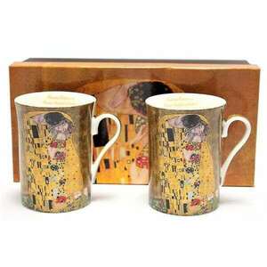 Klimt porcelán bögre - 2 darabos - The Kiss kép