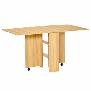 Összecsukható asztal, Homcom, fa, 140x80x74cm kép