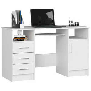 Íróasztal Akord Furniture, 124cm, fehér kép