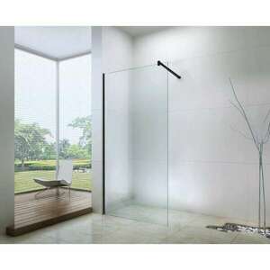 Mexen Walk-in zuhanyfal - fekete profil - 110 cm (850-110-000-70-00) kép