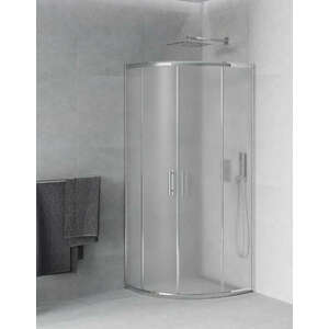 Mexen Rio zuhanykabin elhúzható ajtóval - 80 x 80 cm - tejüveg (8... kép