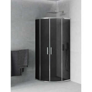 Mexen Rio zuhanykabin elhúzható ajtóval - 90 x 90 cm - füstüveg (... kép