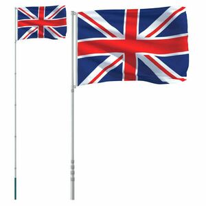 Brit alumínium zászló és rúd 5, 55 m kép
