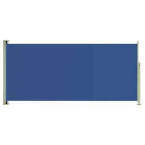 Kék kihúzható oldalsó terasz-napellenző 140 x 300 cm kép
