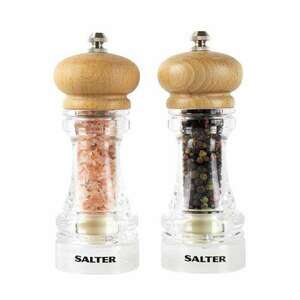 Salter 7607 mechanikus só- és borsőrlő szett bükkfa kép