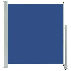 Kék behúzható oldalsó teraszi napellenző 140 x 300 cm kép