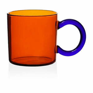 Narancssárga üveg bögre 300 ml – Hermia kép