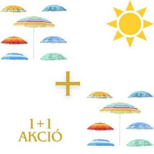 1+1 Akció - Kerti napernyő 180cm, színes strandernyő kép