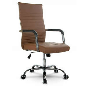 Irodai szék, ergonomikus forma , eco bőr , barna - Boston Sofotel kép