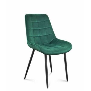 London Irodai szék, ebédlő szék étkezőszék 3.0, Bársony, Zöld kép