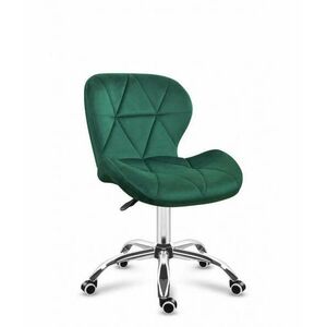 Kalifornia kényelmes irodai szék, Future 3.0, bársony Zöld kép