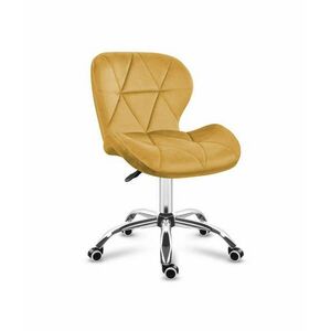 Kalifornia kényelmes irodai szék, Future 3.0, Bársony Sárga kép