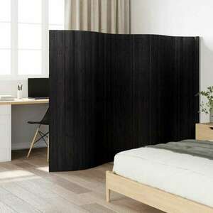 vidaXL fekete bambusz térelválasztó 165 x 400 cm kép