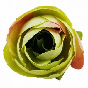 Dekor virágfej, pasztell zöld, 3 cm kép