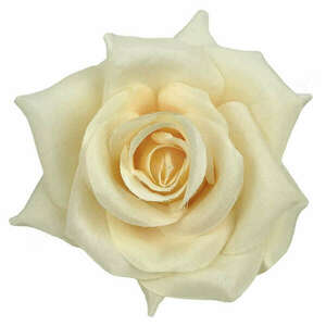 Selyemvirág rózsafej, barack, 10 cm kép