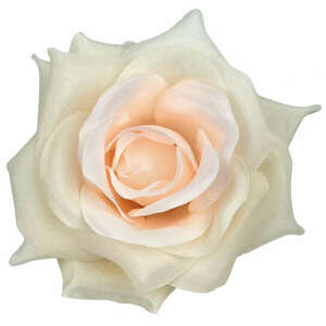Selyemvirág rózsafej, púder, 10 cm kép