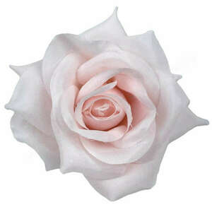 Selyemvirág rózsafej, világos rózsaszín, 10 cm kép